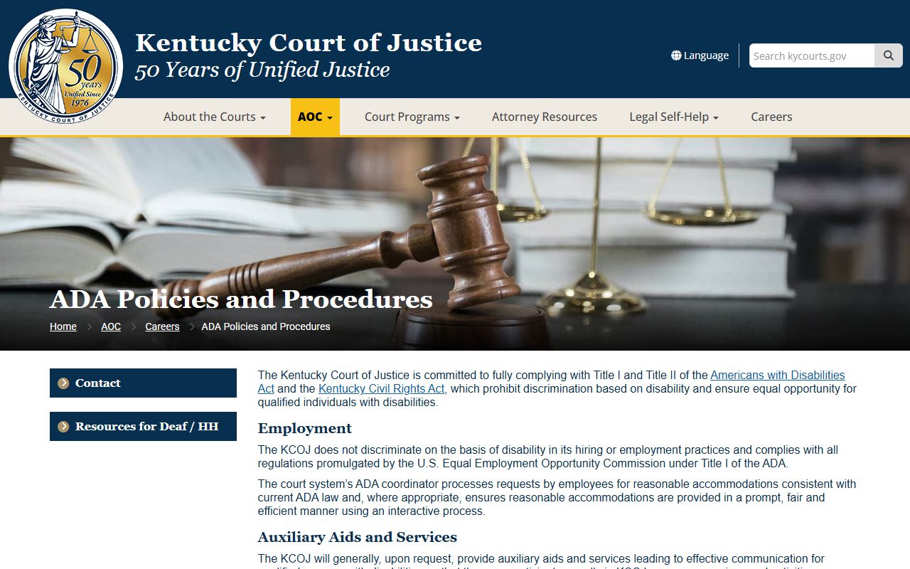 Ohio County court records Court ADA information