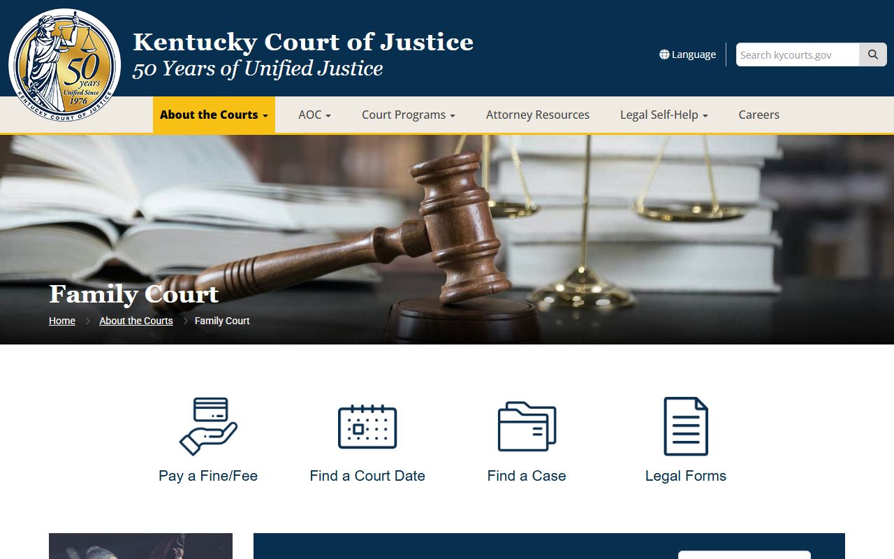 Ohio County Family Court records statewide page